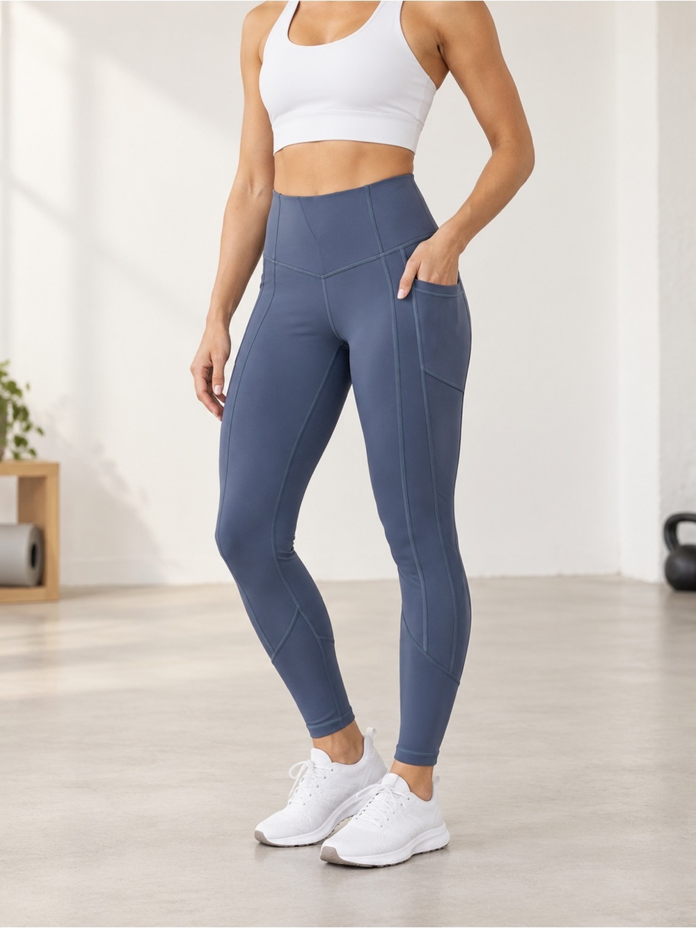 Lululemon Slate Blue High-Rise Pocket Leggings Size 4